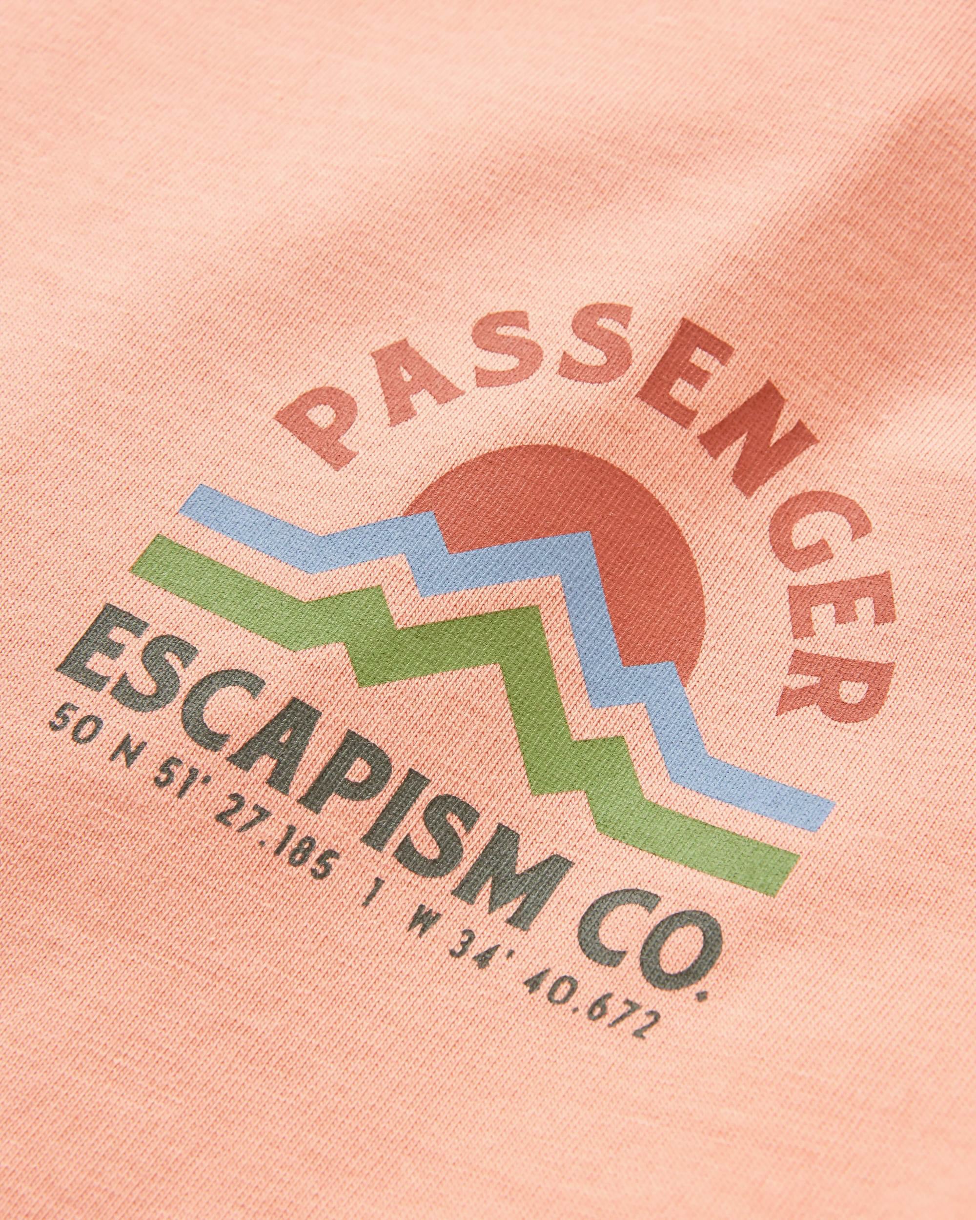 Dumont Organic Relaxed Fit T-Shirt - Tawny Peach - Flatlay