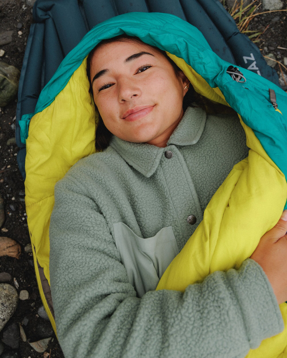 Rappel Sherpa Oversized Shirt - Pistachio - Lifestyle