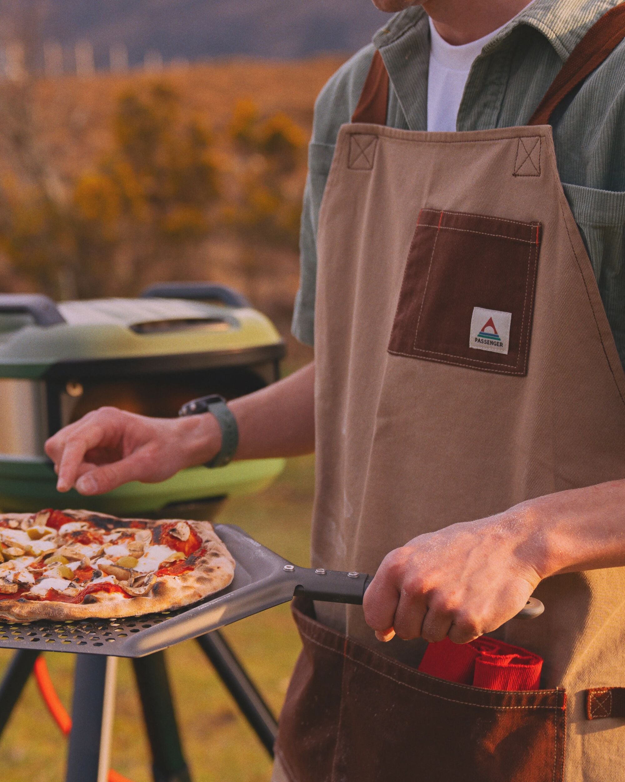 Campfire Recycled Cotton Apron - Elmwood - Lifestyle