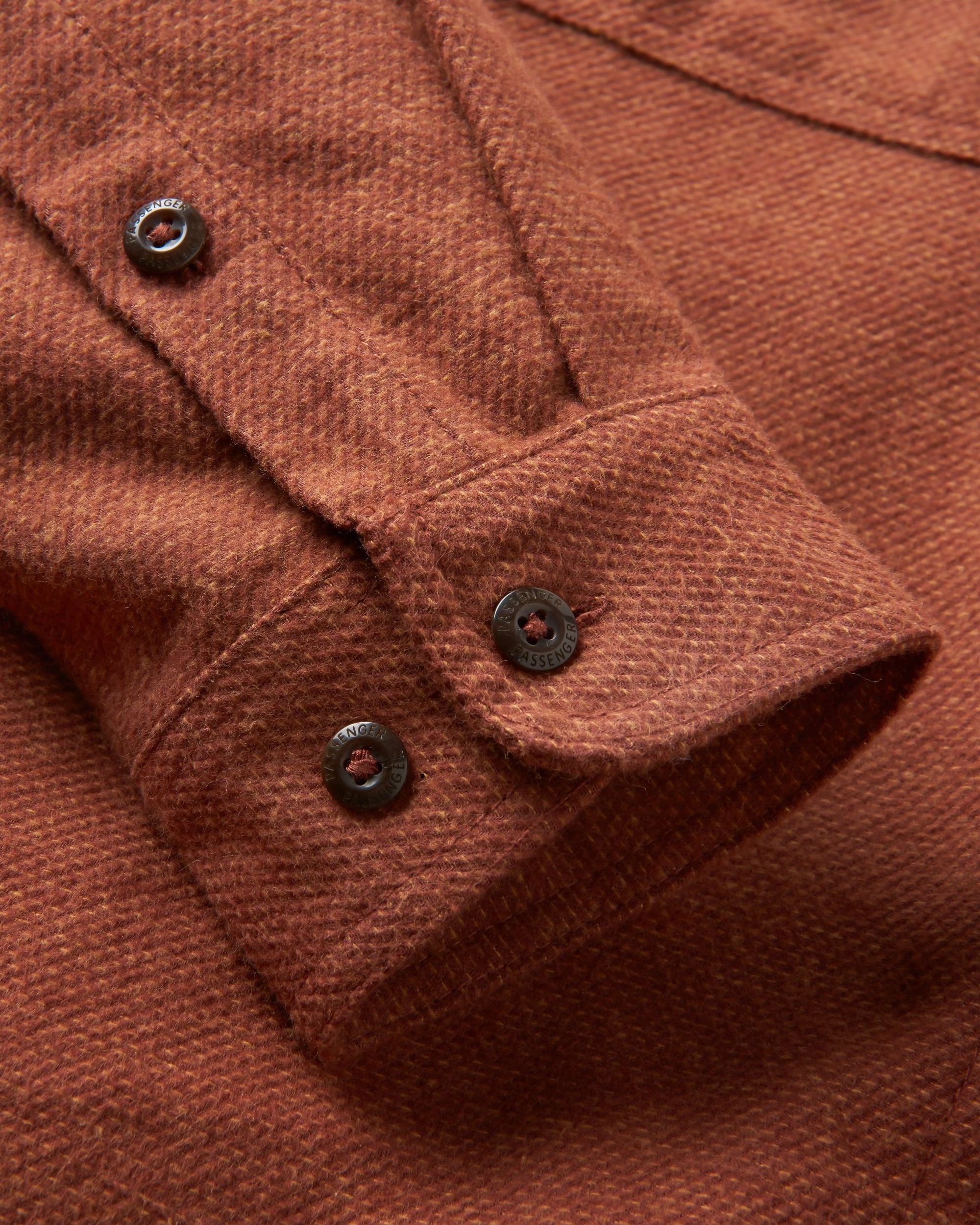 Backcountry Flannel Shirt - Cappuccino/Dusty Ochre - Flatlay