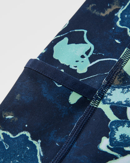 Mantra Recycled Active Leggings - Frost Ice Blue - Flatlay