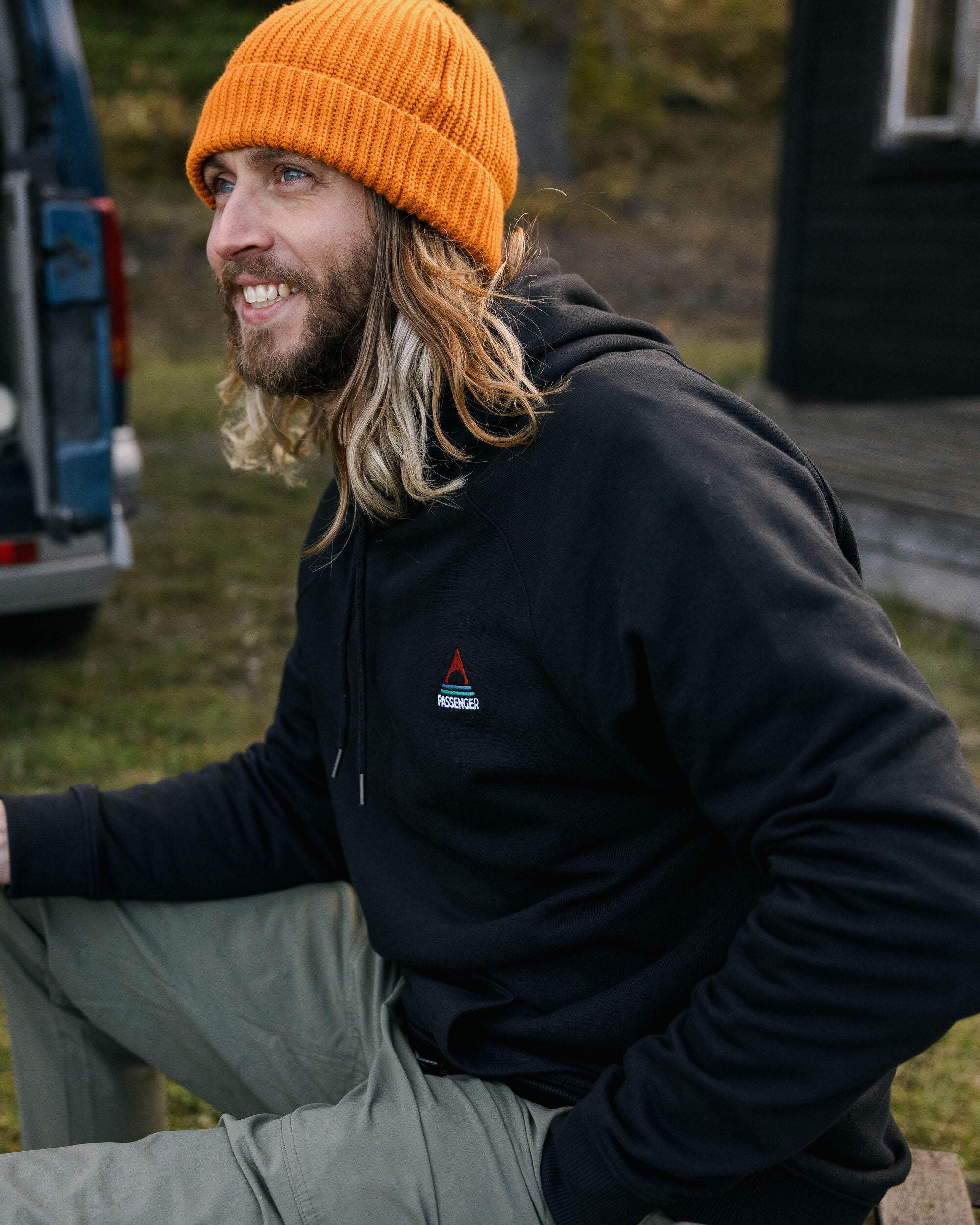 Vita Organic Cotton Hoodie - Black - Lifestyle