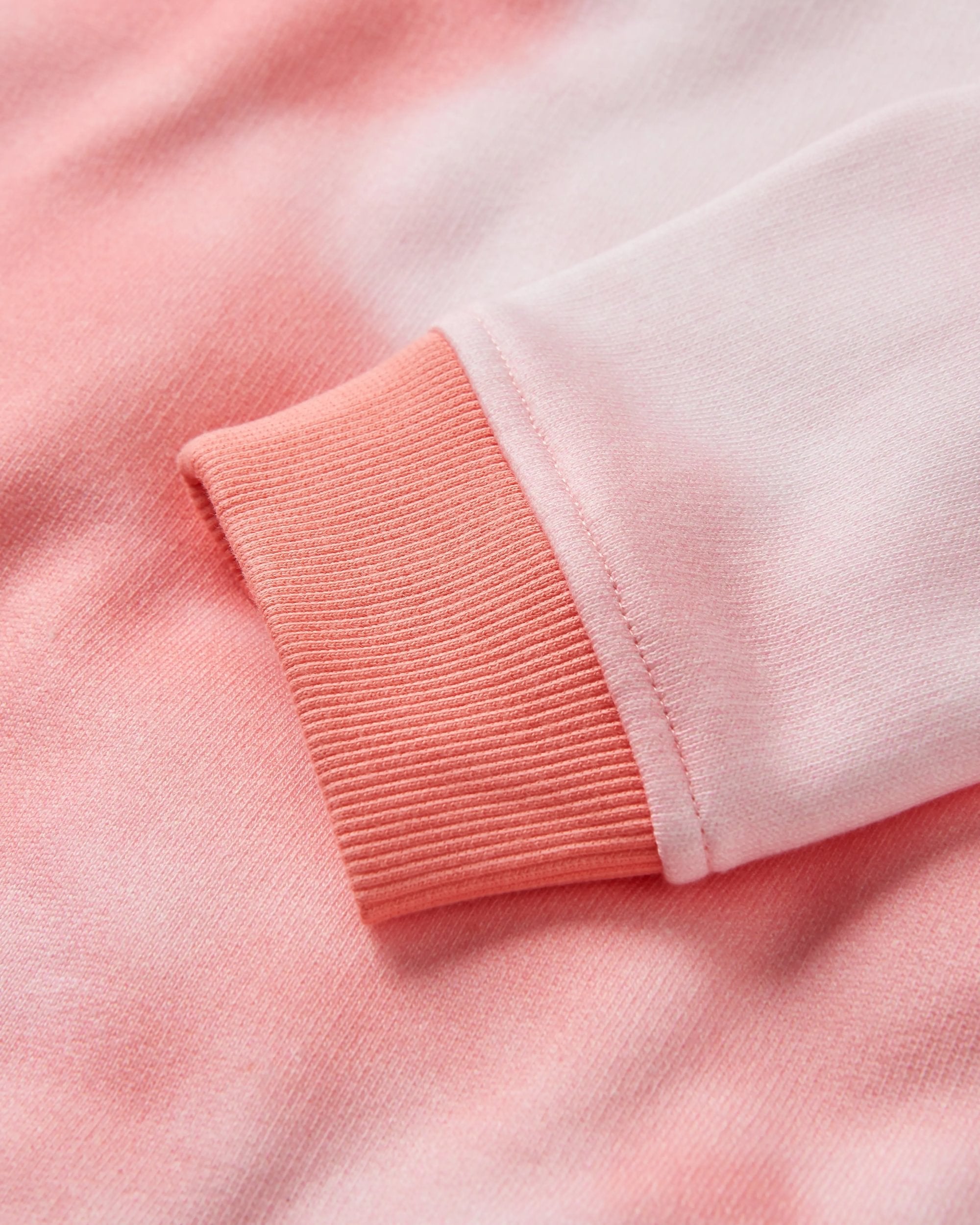 Rediscover Organic Cotton Sweatshirt - Tie Dye Shell Pink - Flatlay
