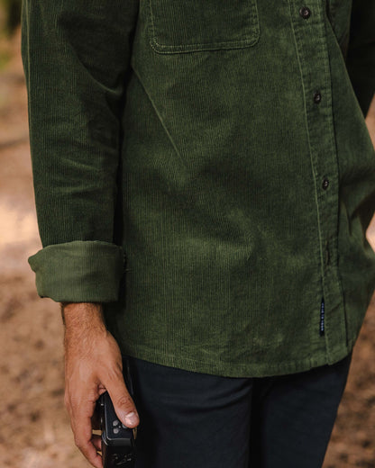 Backcountry Recycled Cord Shirt - Fir Tree - Lifestyle
