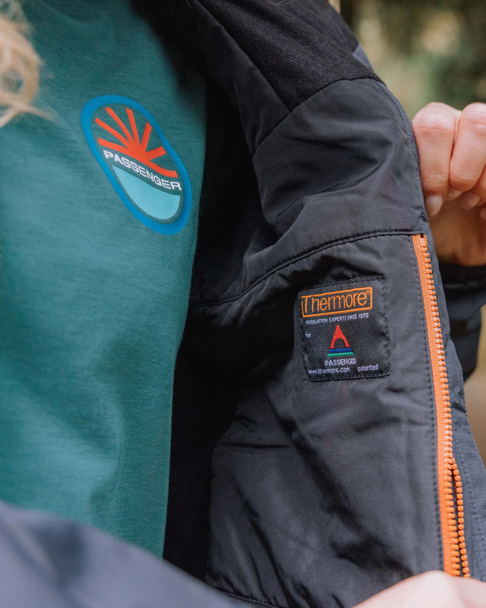 Shasta Lightweight Recycled Thermore® Hoodless Jacket - Black - Lifestyle