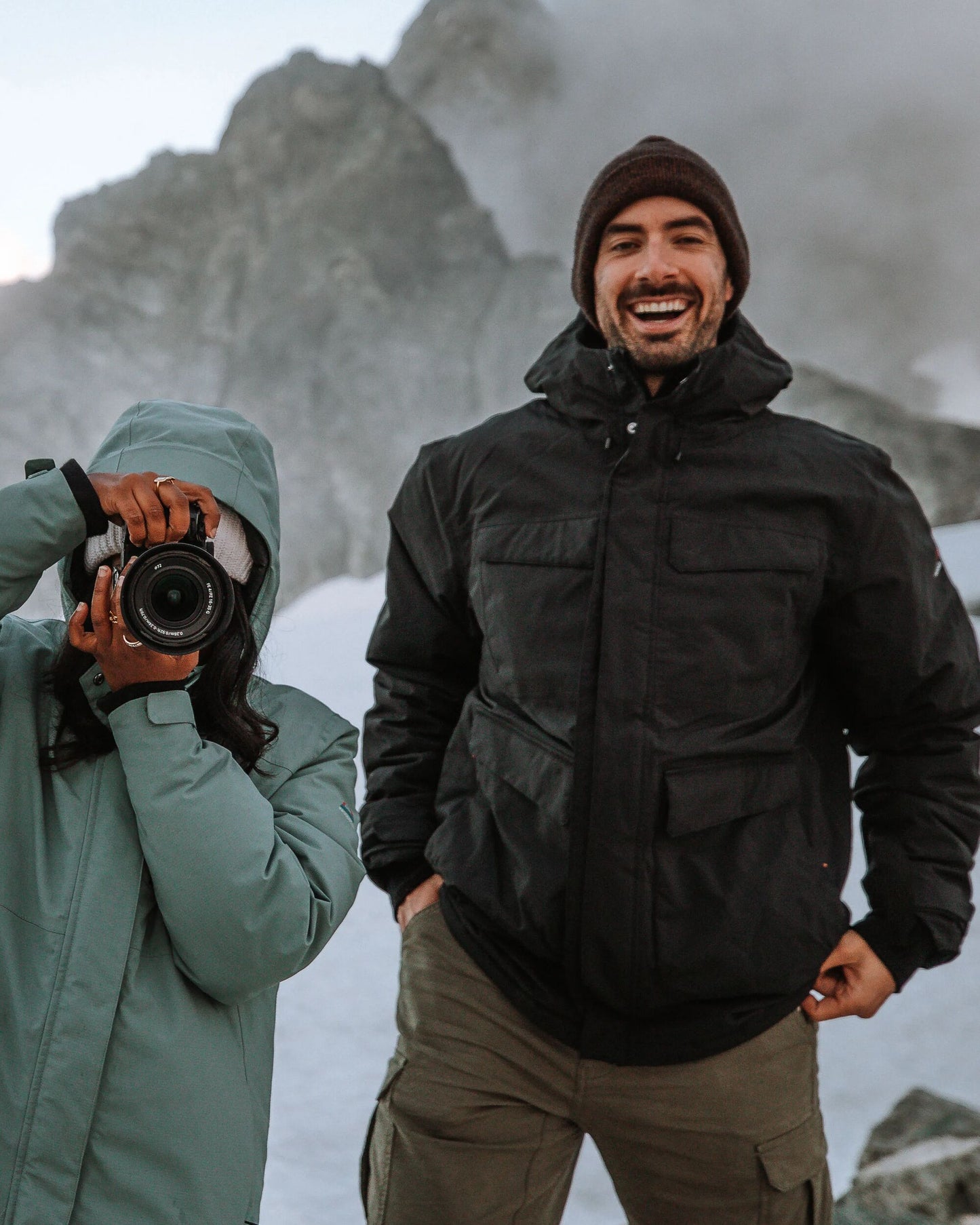 Explorer Waterproof Down Parka - Black - Lifestyle
