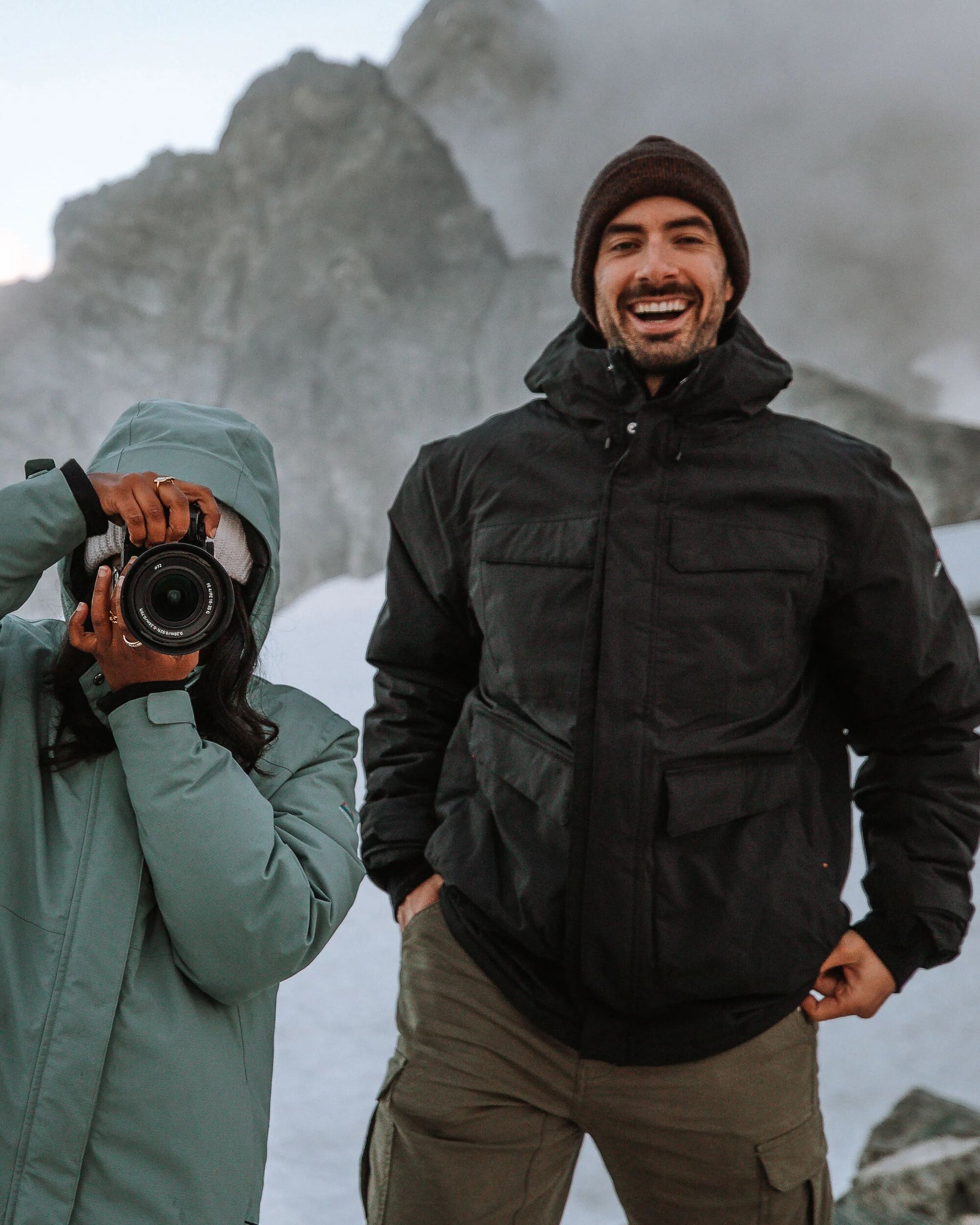 Explorer Waterproof Down Parka - Black - Lifestyle