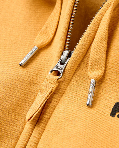 Reflect Full Zip Hoodie - Spruce Yellow - Flatlay