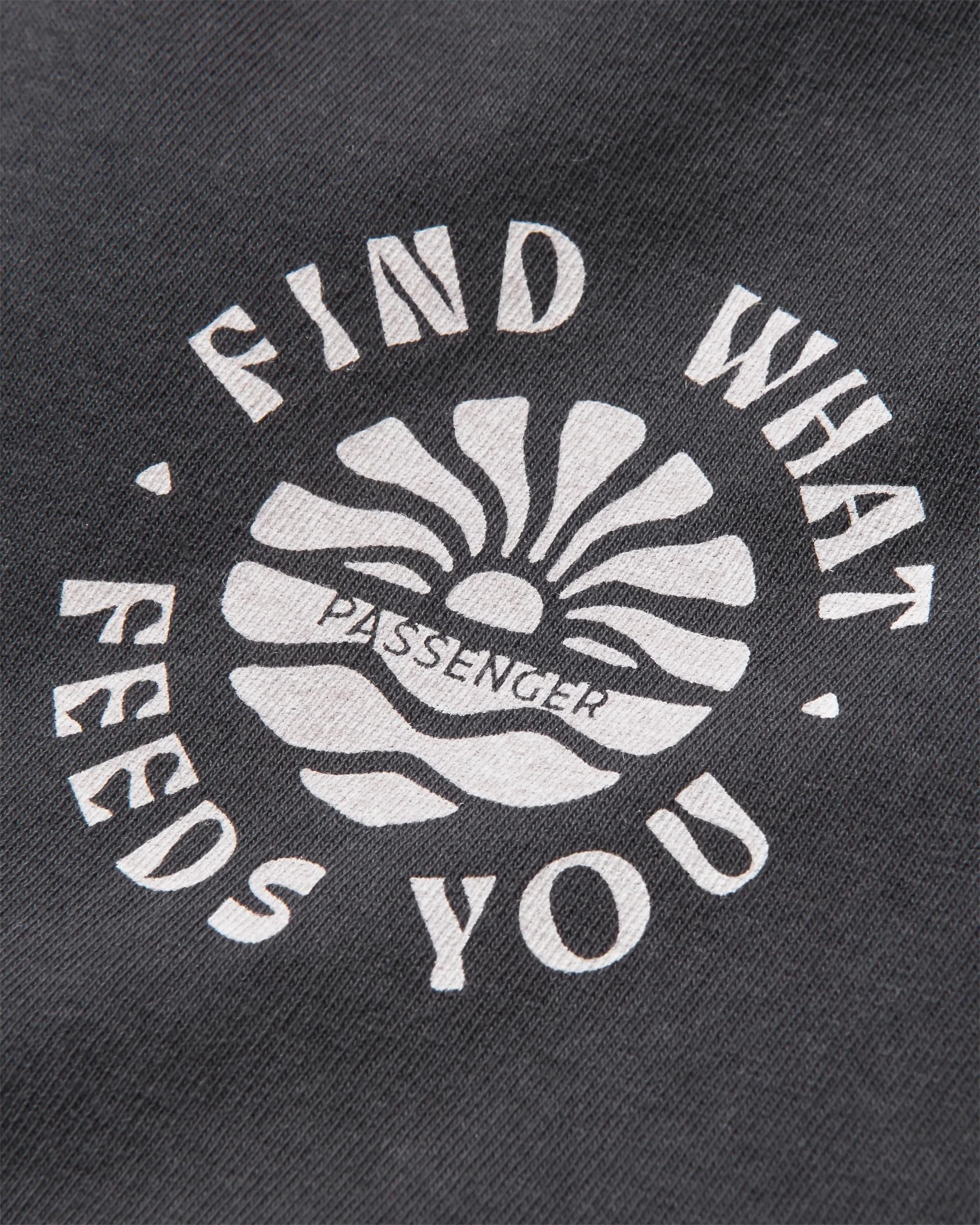 Discovery Rolled Sleeve T-Shirt - Black - Flatlay