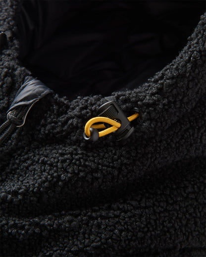 Elowen Hooded Recycled Insulated Jacket - Black - Flatlay