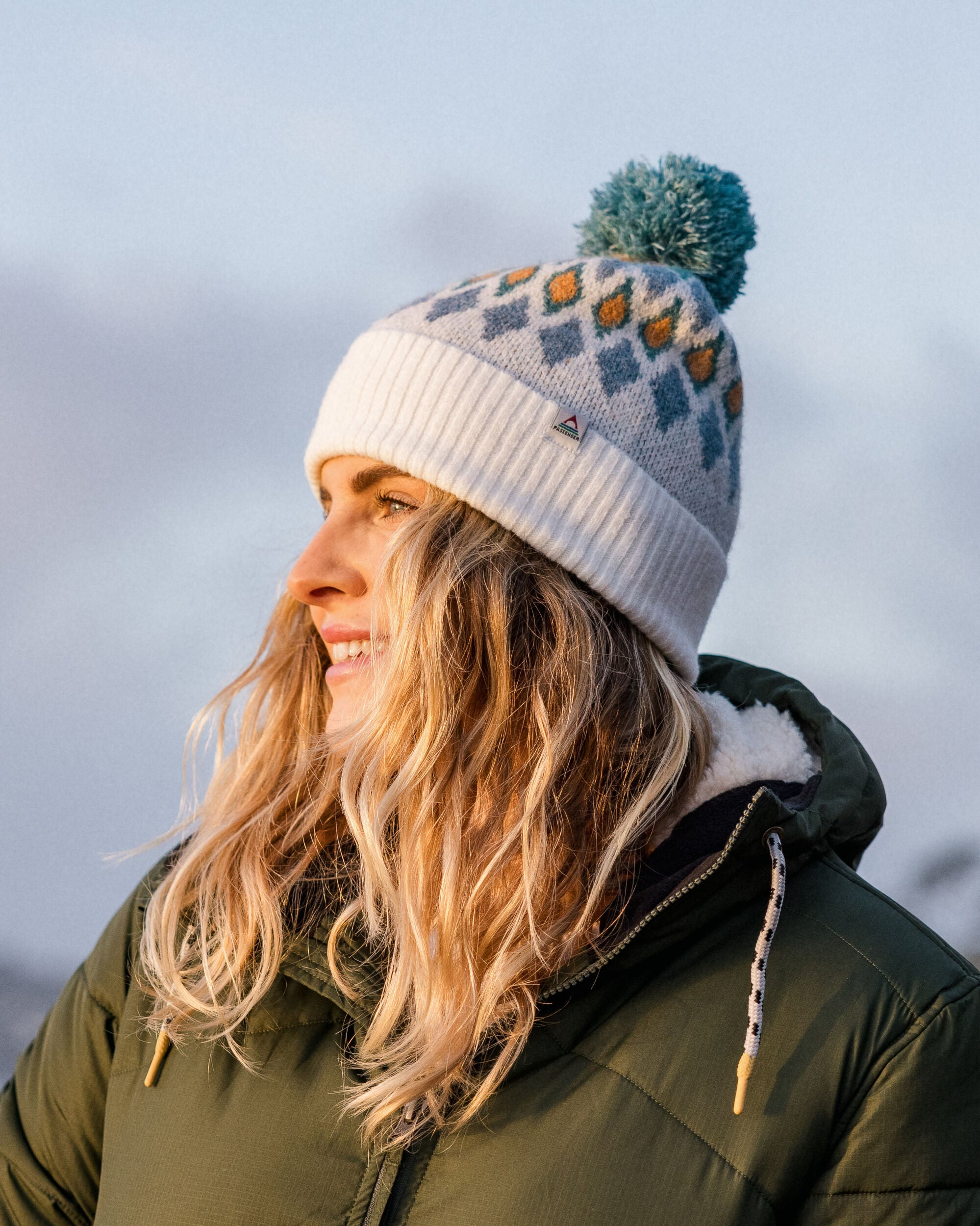 Snowdrop Recycled Bobble Hat - Vintage White - Lifestyle - Female