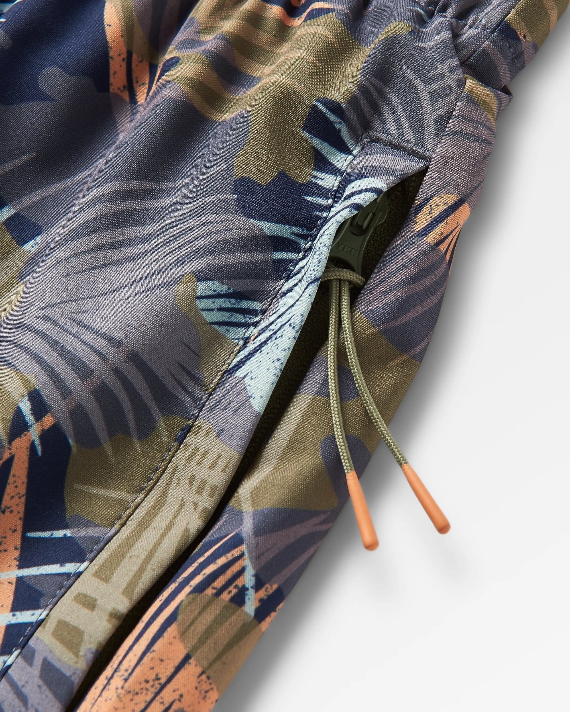 Sandune Recycled Trail Short - Palm Camo Apricot - Flatlay