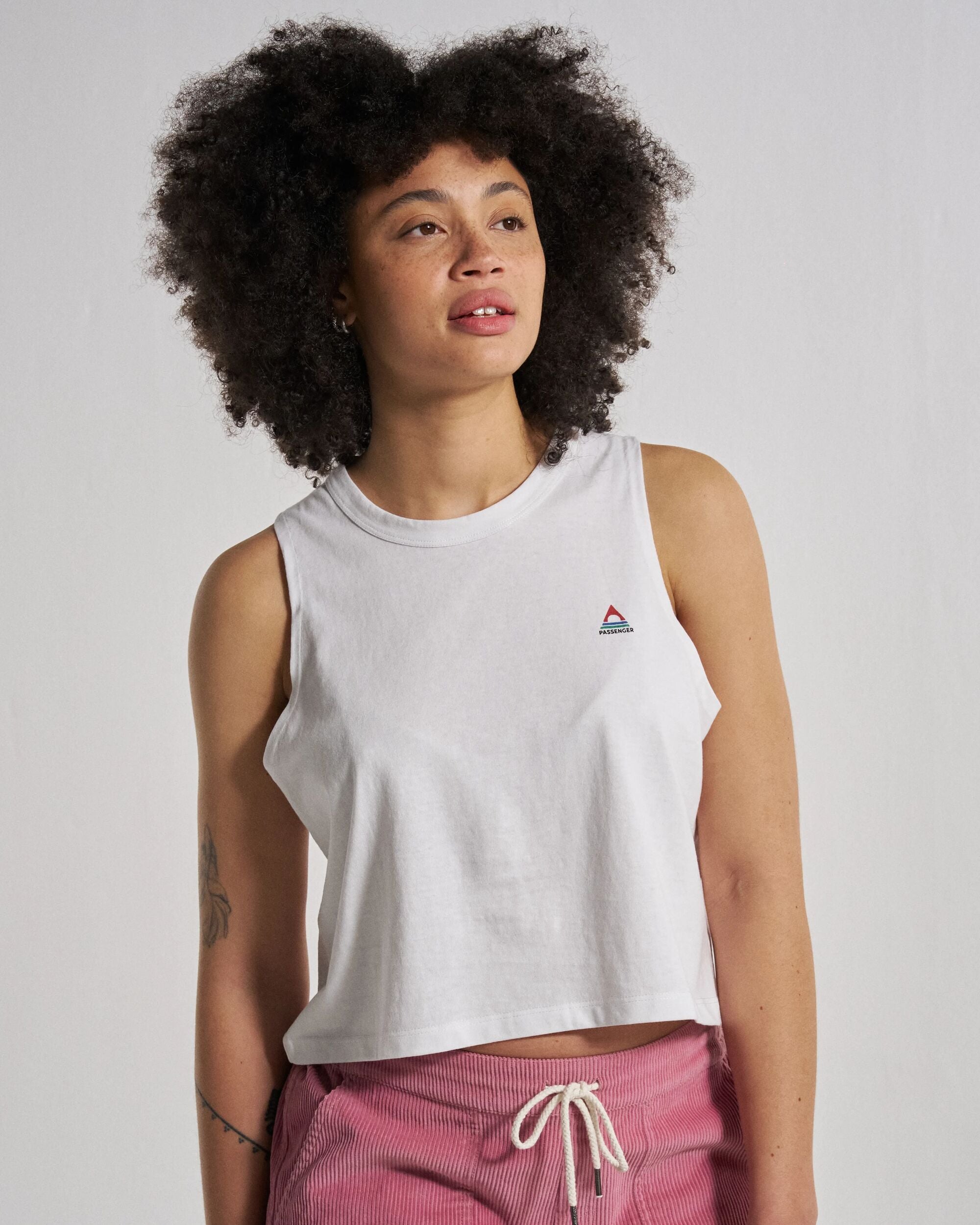 Classic Vest - White - Studio Model
