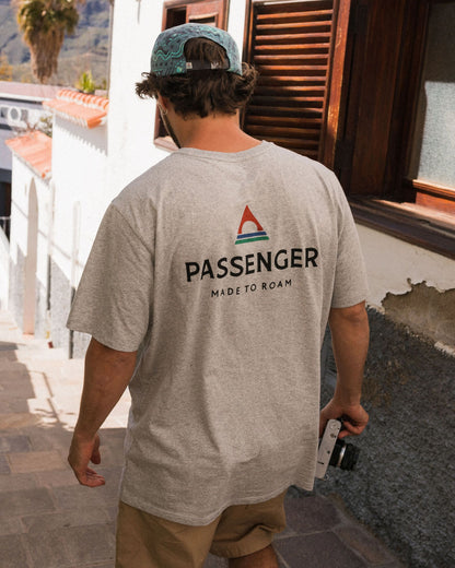 Passenger Recycled Cotton T-Shirt - Grey Marl - Lifestyle