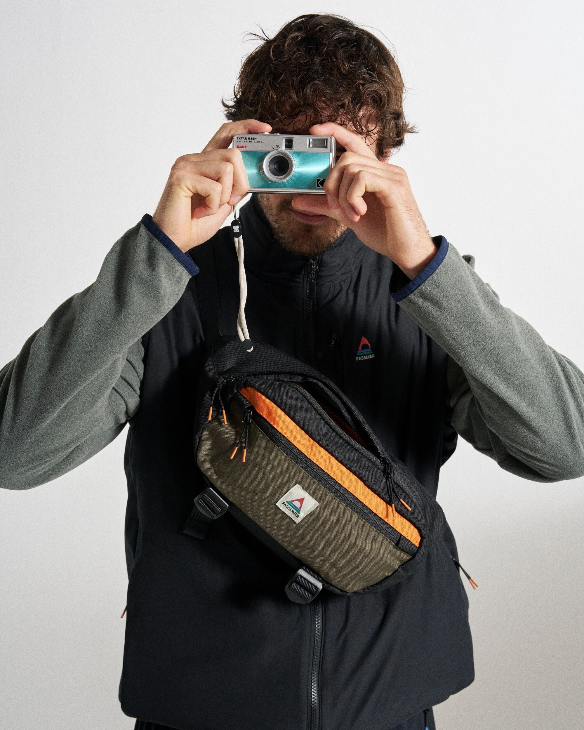 Boondocker Recycled Hip Pack - Khaki - Studio Model - Male