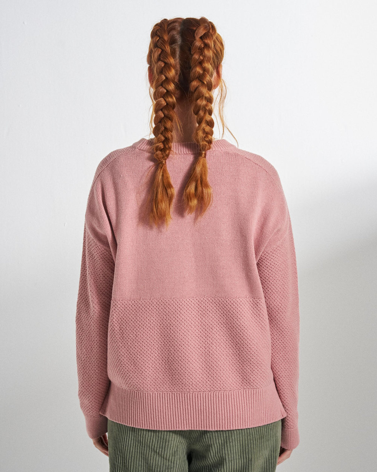 Cove Knitted Jumper - Pink Haze - Studio Model