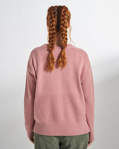 Cove Knitted Jumper - Pink Haze - Studio Model
