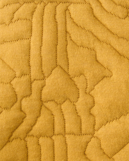 Seagrass Organic Cotton Quilted Cardigan - Dusty Ochre - Flatlay