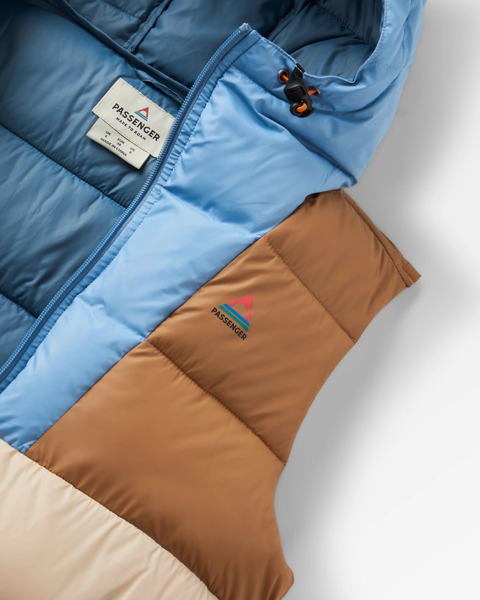 Kai Recycled Insulated Gilet - Toffee/Stone - Flatlay