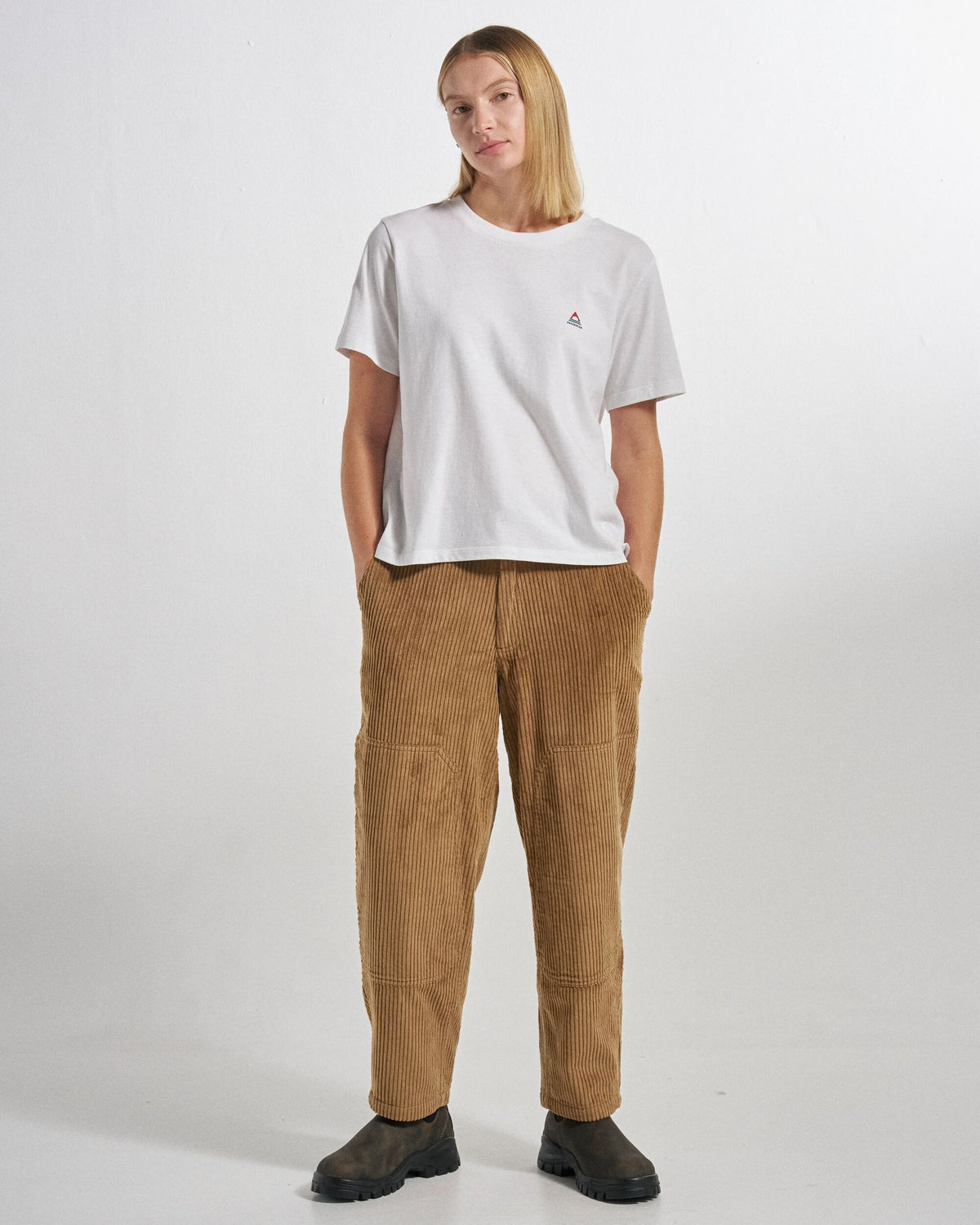 Bracken Lined Trouser - Caramel - Studio Model