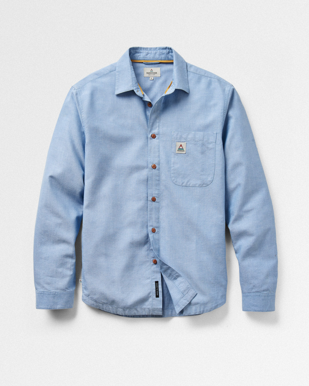 Arica Organic Shirt - Chambray - Flatlay