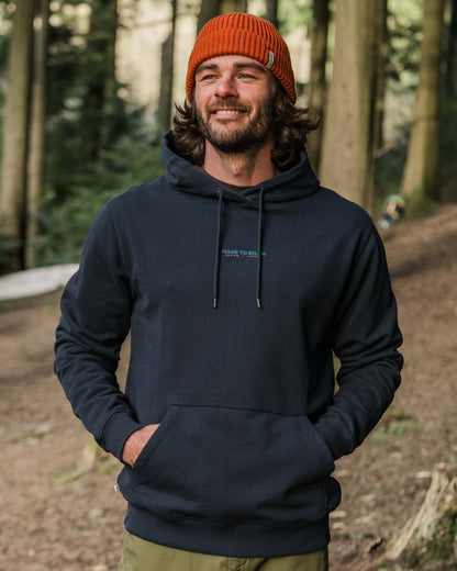 Pace Recycled Cotton Hoodie - Deep Navy