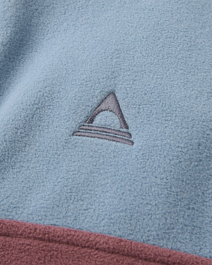 Set Off Polartec® Full Zip Fleece - Brambleberry/Stormy Blue - Flatlay