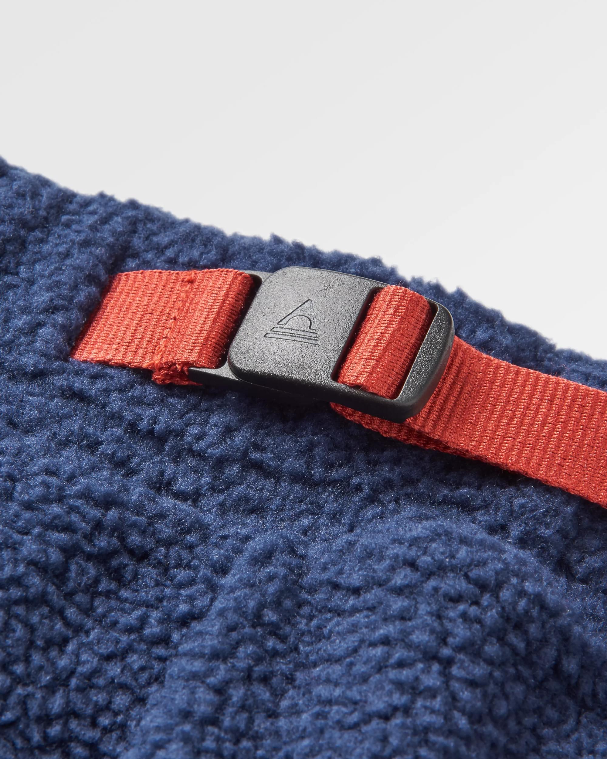 Offgrid Recycled Sherpa Fleece Jogger - Rich Navy - Flatlay