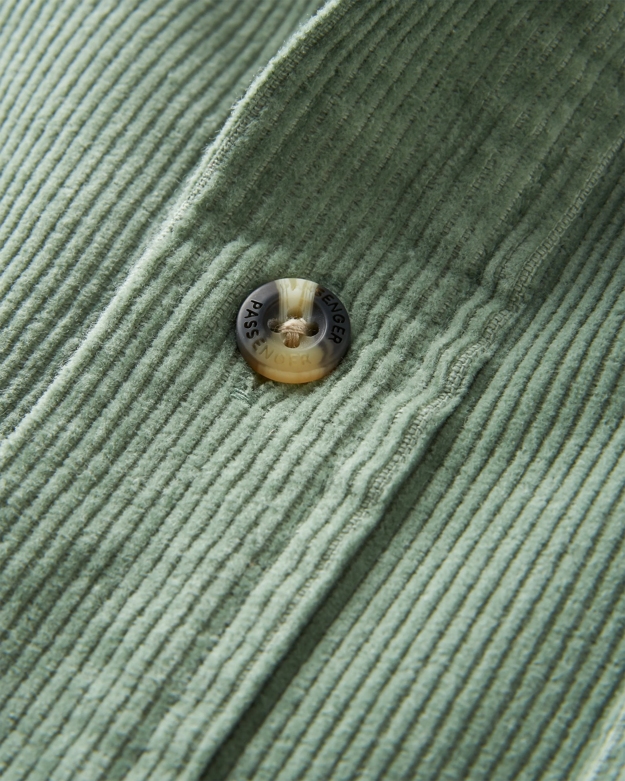 Backcountry Short Sleeve Cord Shirt - Pistachio - Flatlay