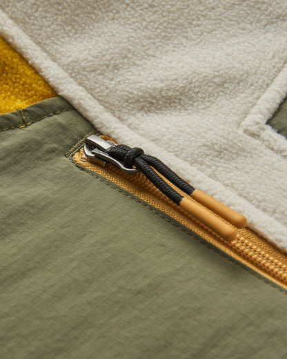 Alexander 2.0 Recycled Hooded Polar Fleece - Vintage White - Flatlay