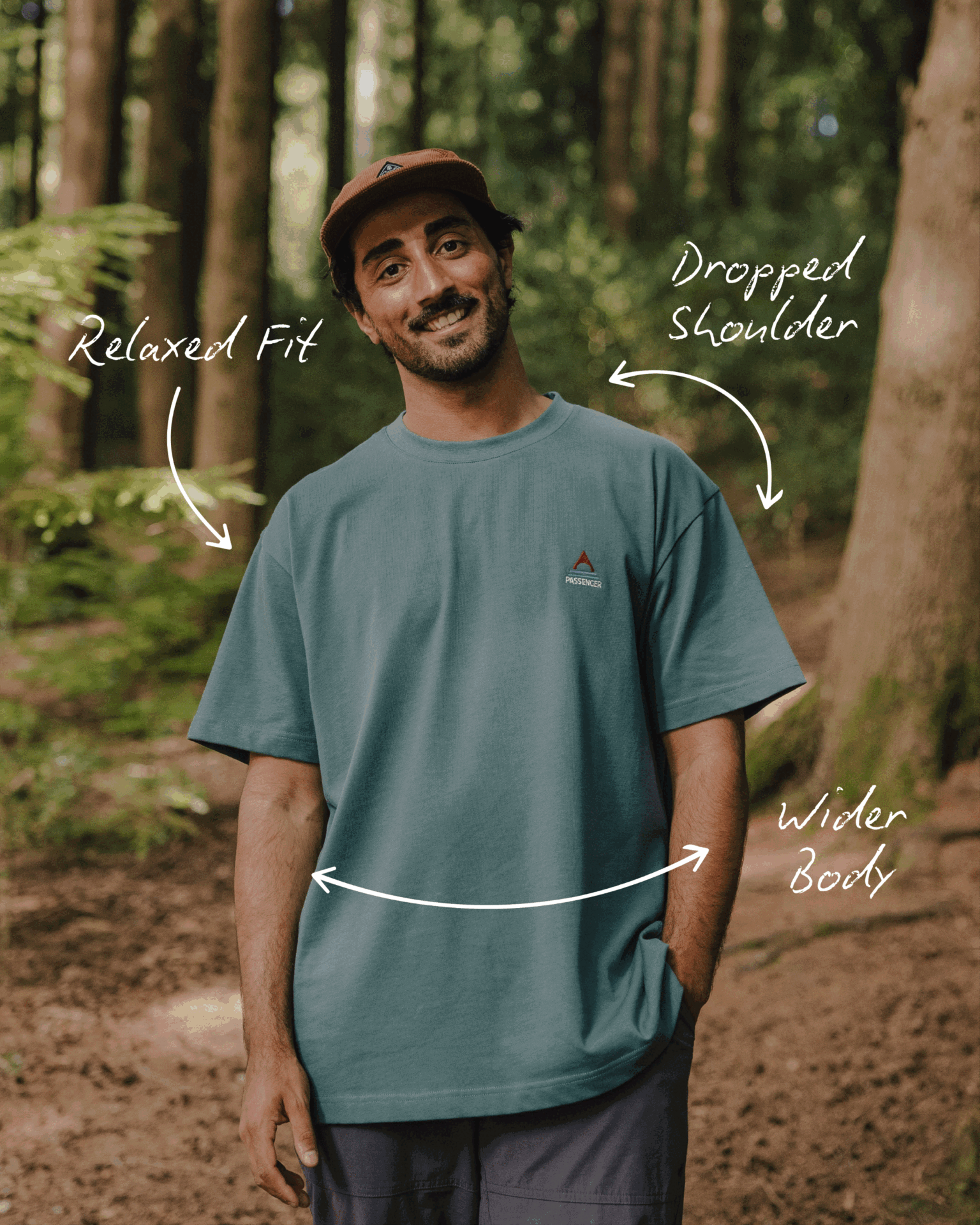 Heritage Organic Relaxed Fit T-Shirt - Wine Marl - 