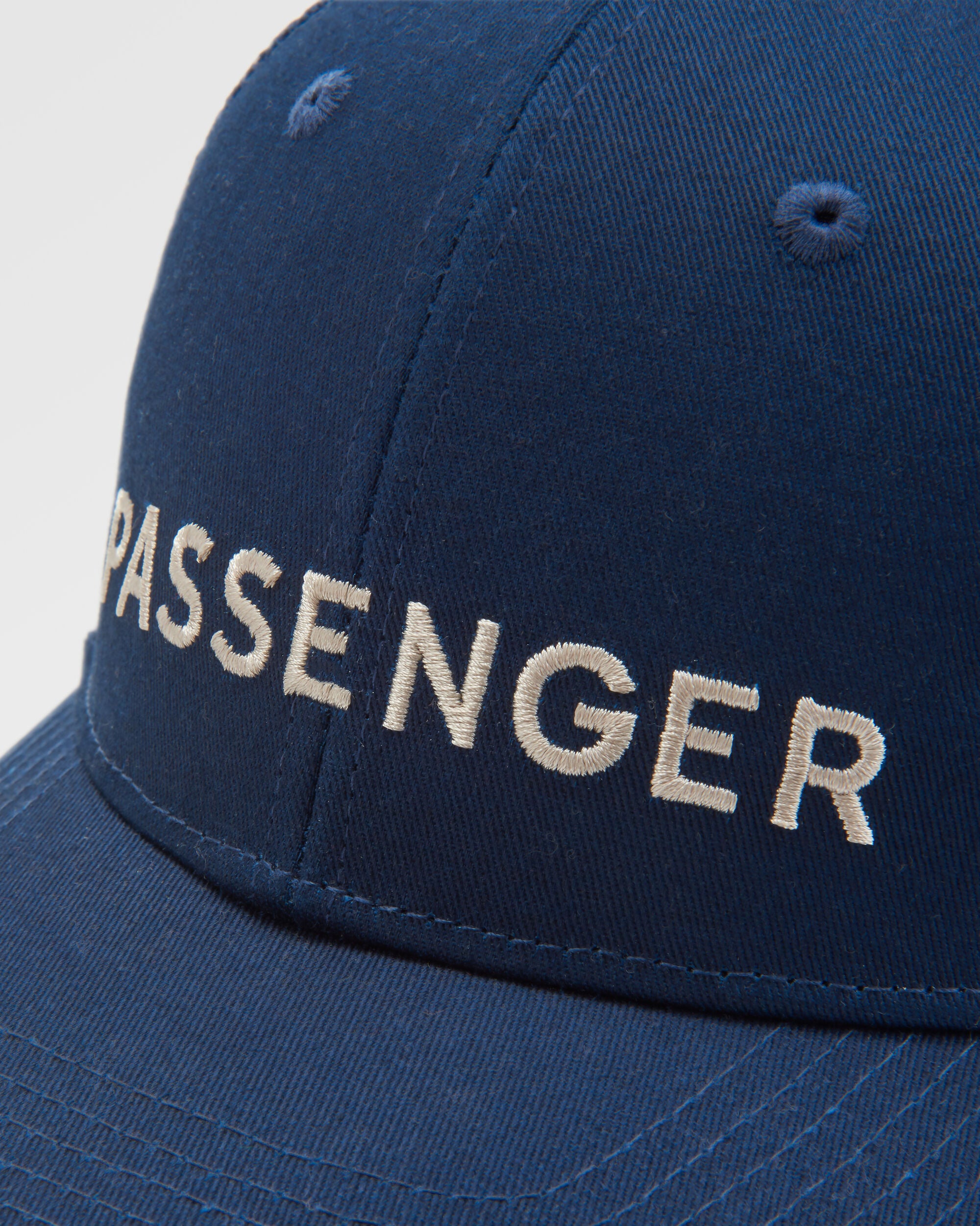 Passenger Organic Cotton Trucker Cap - Rich Navy - Flatlay