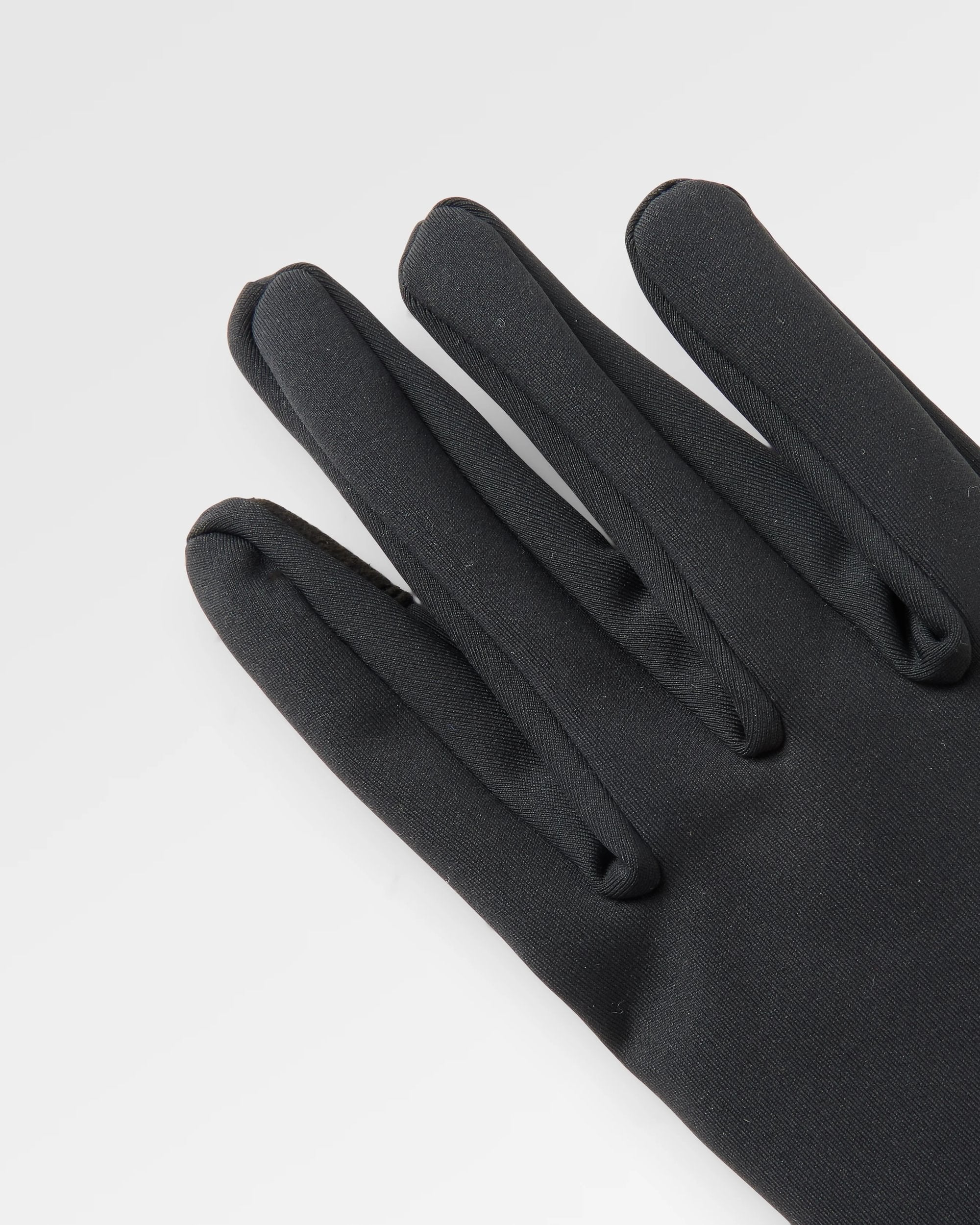 Snowscape Recycled Glove Liner - Black - Flatlay