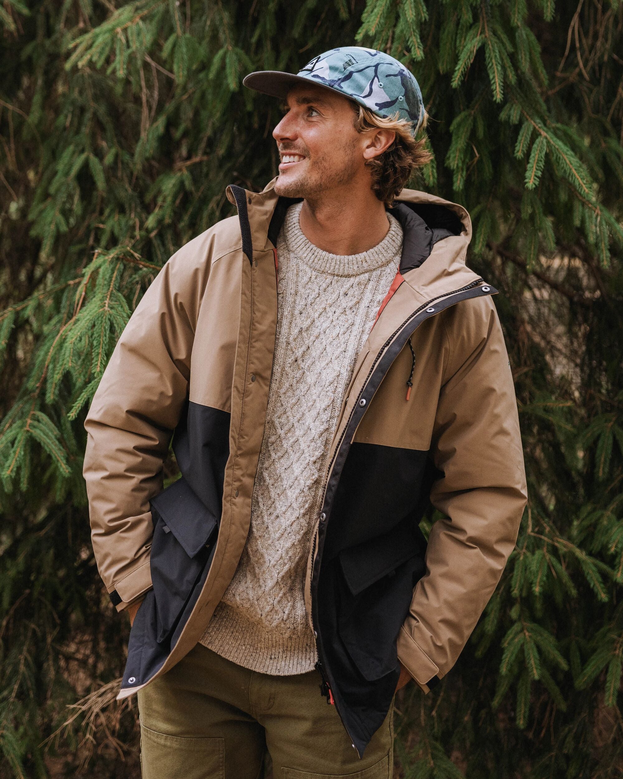 Baltic Recycled Insulated Parka - Caramel/Black - Lifestyle