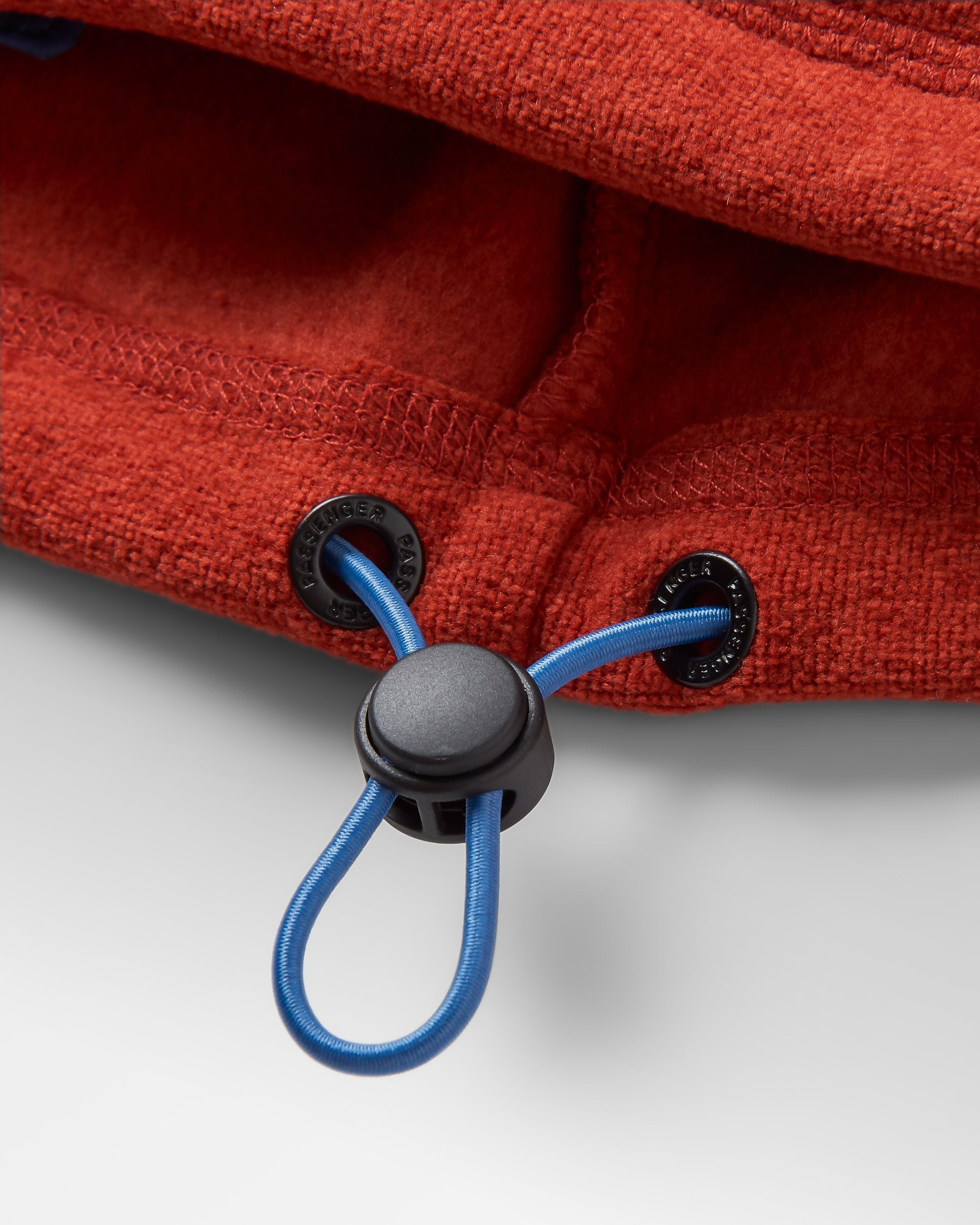 Pinegrove Recycled Polartec® Fleece Hoodie - Red Ochre - Flatlay