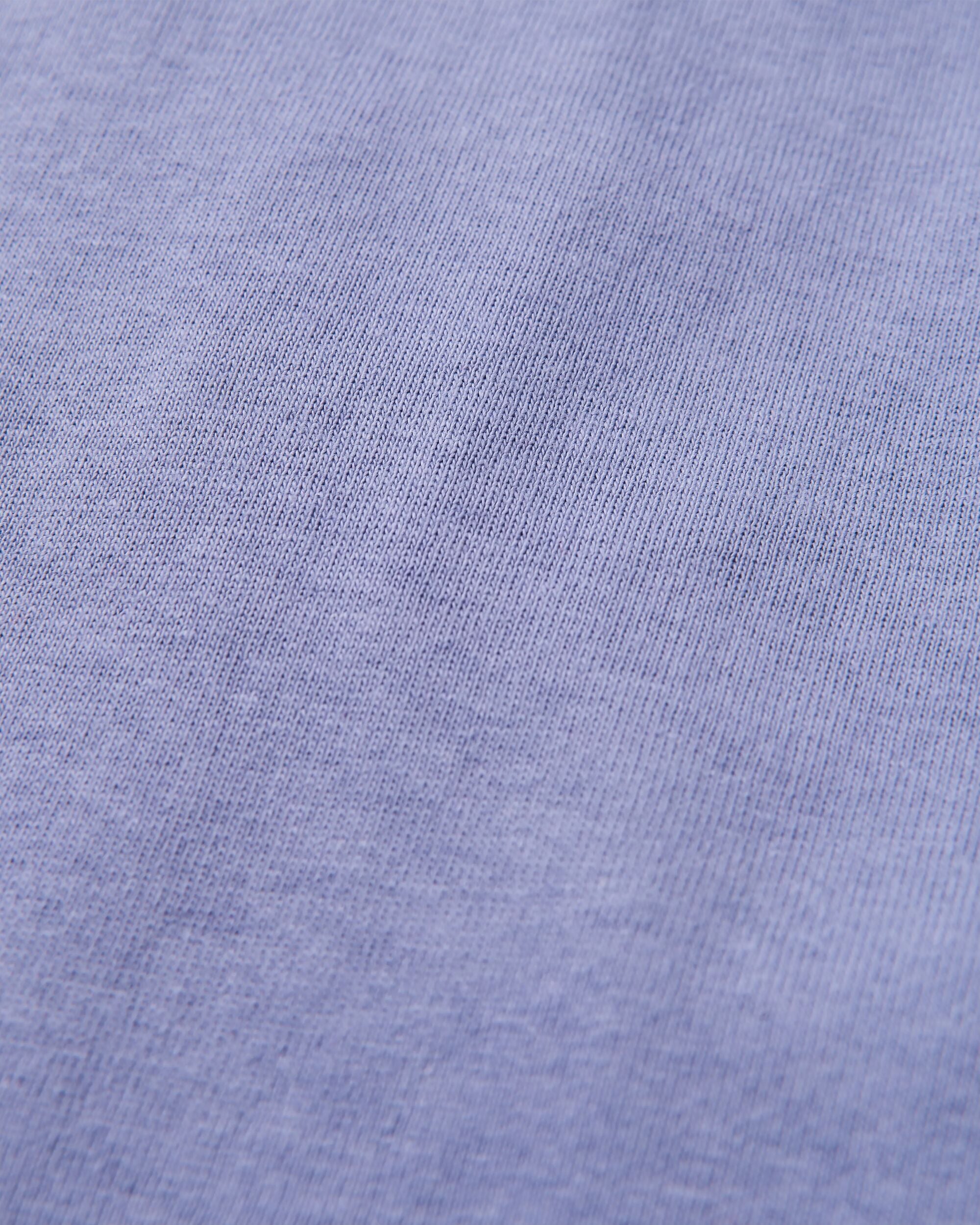 Woodcut Recycled Cotton T-Shirt - Retro Purple - Flatlay