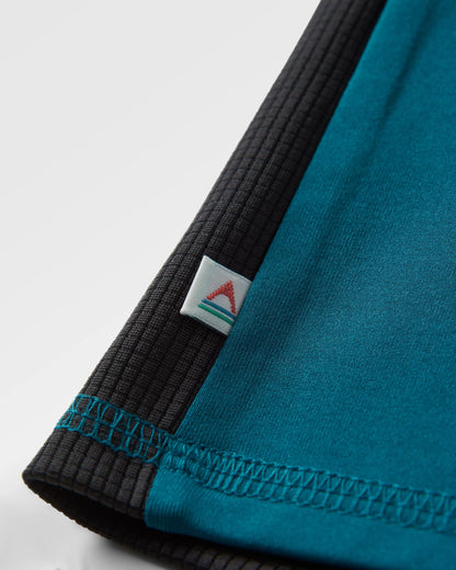 Lakeside Recycled Active T-Shirt - Tidal Blue - Flatlay