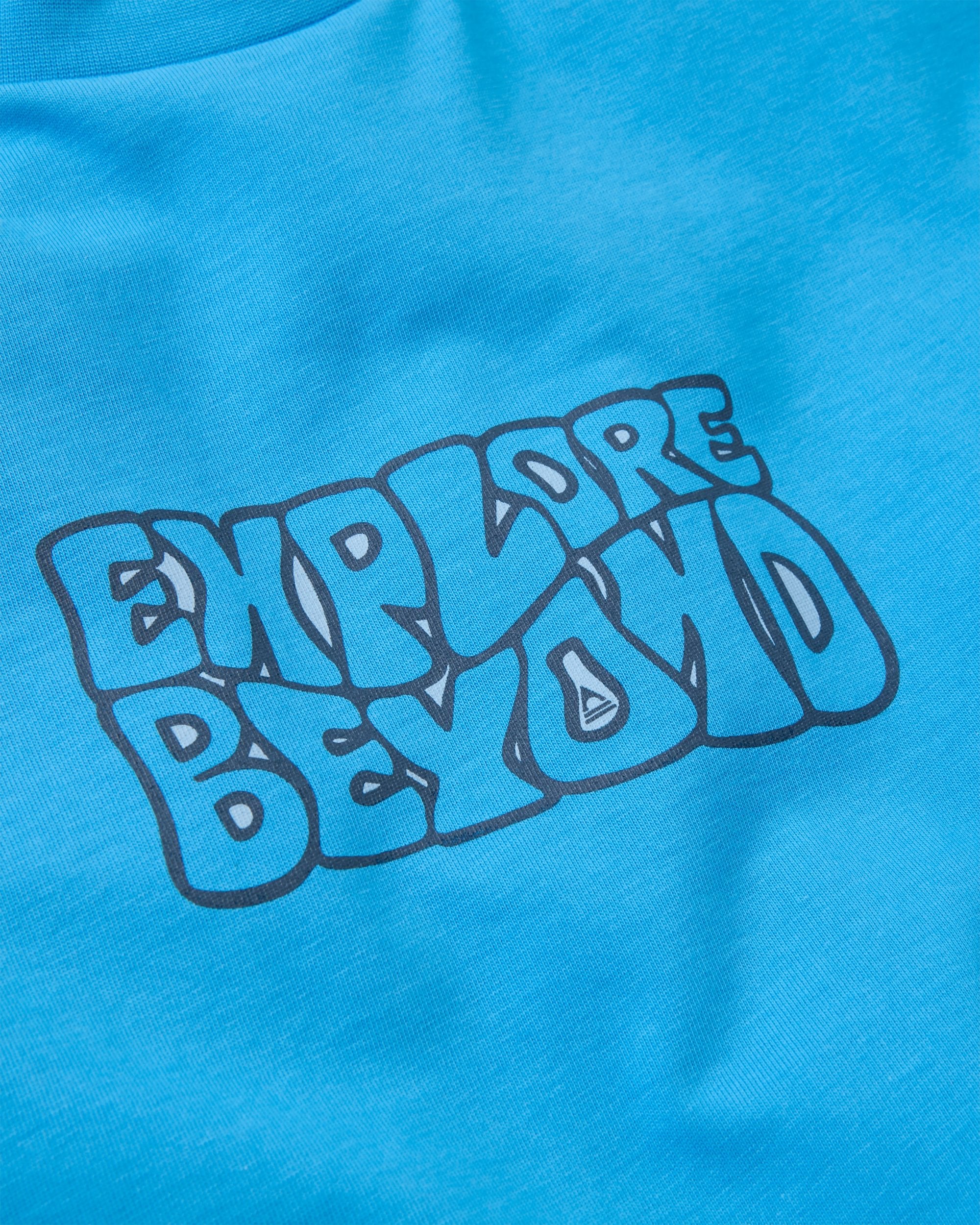 Beyond Relaxed Fit T-shirt - Marine Blue - Flatlay