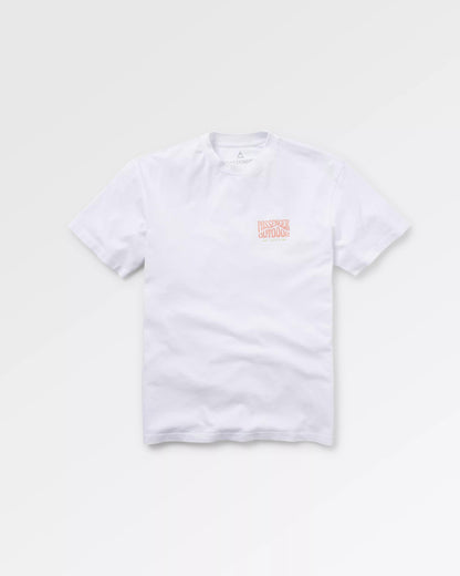 Yuca Recycled Relaxed Fit T-Shirt - White - Flatlay