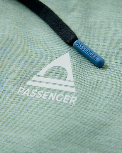 Sunvale Lightweight UPF50 Hoodie - Pistachio Marl - Flatlay