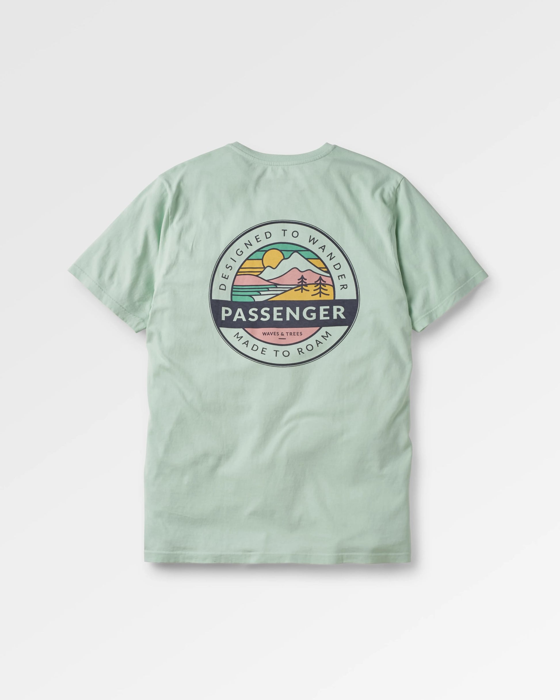 Odyssey Recycled Cotton T-Shirt - Surf Spray - Flatlay