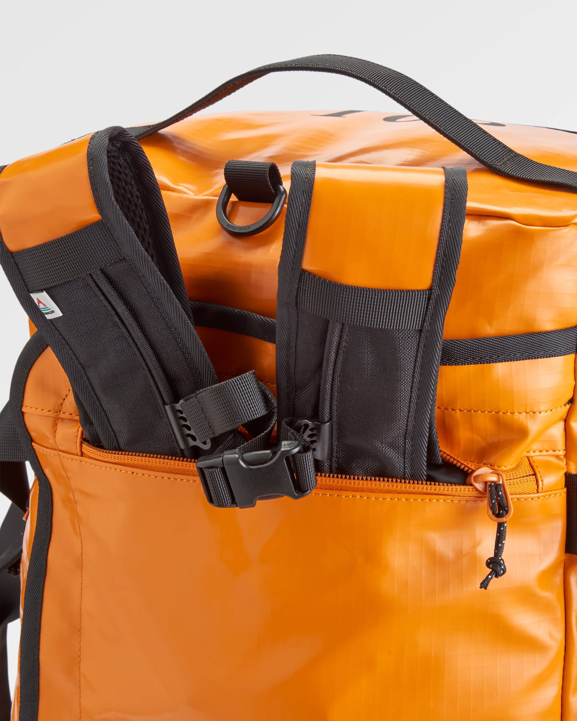 Roamer Recycled 40L Duffel Bag - Sunrise Orange - Flatlay