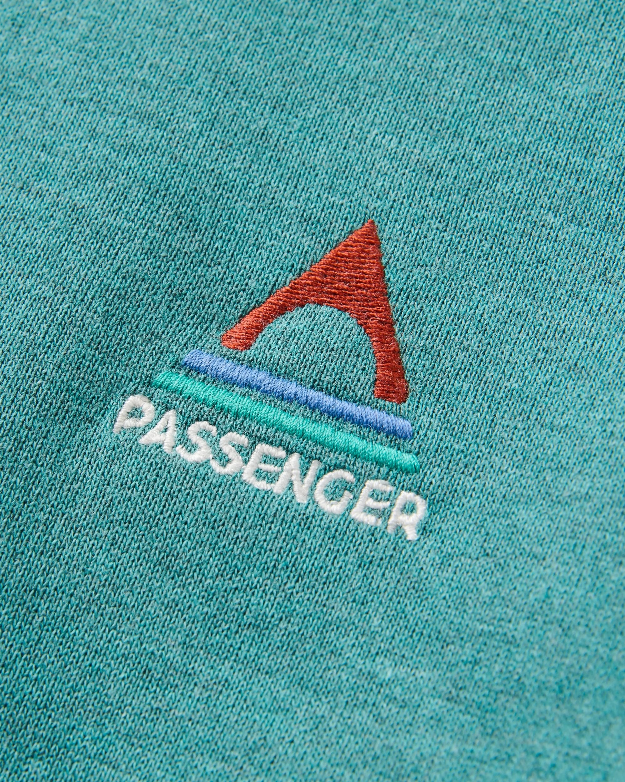 Vita Organic Cotton Sweatshirt - Ocean Teal Marl - Flatlay