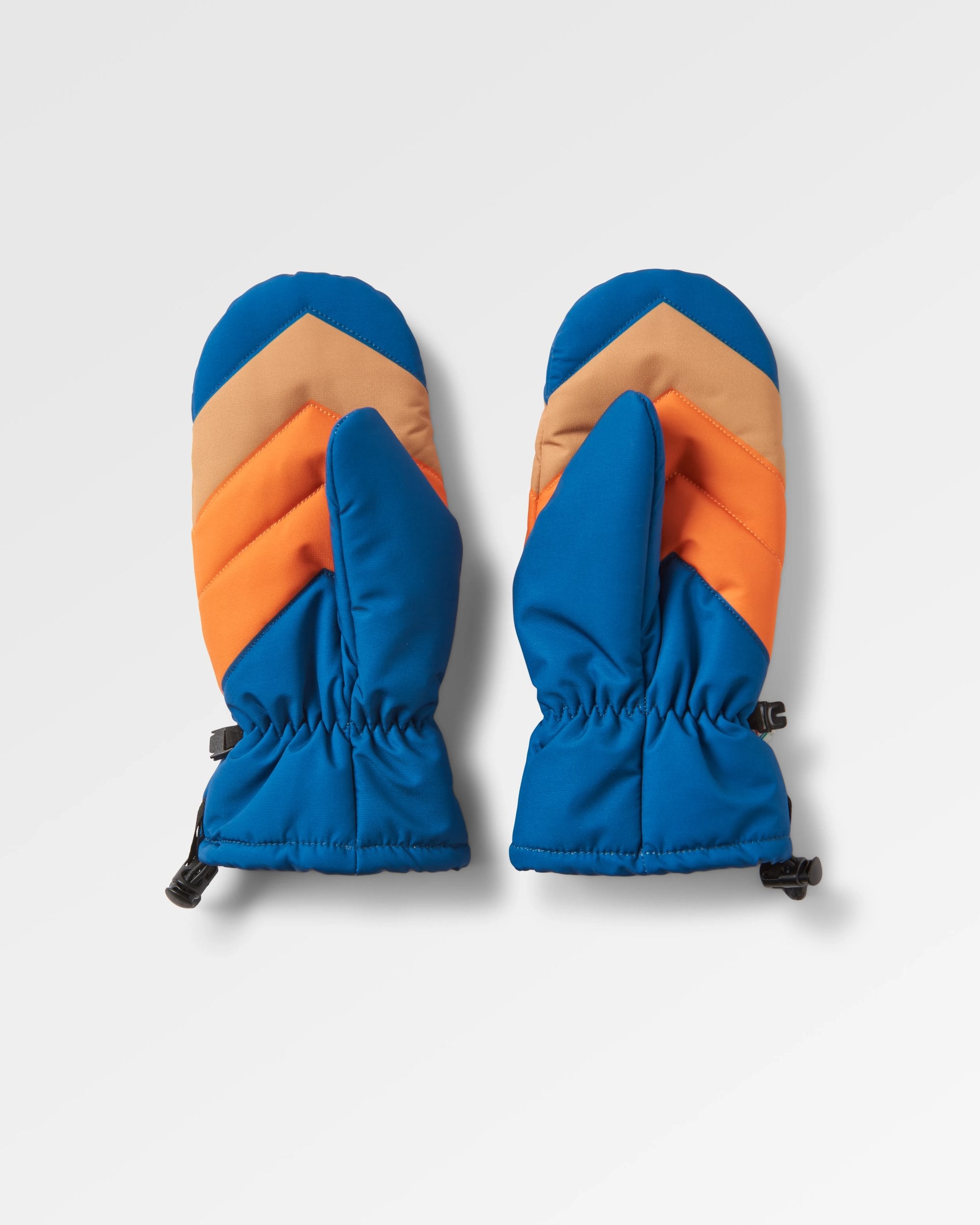 Moonlight Mittens - Tidal Blue Orange Multi - Flatlay