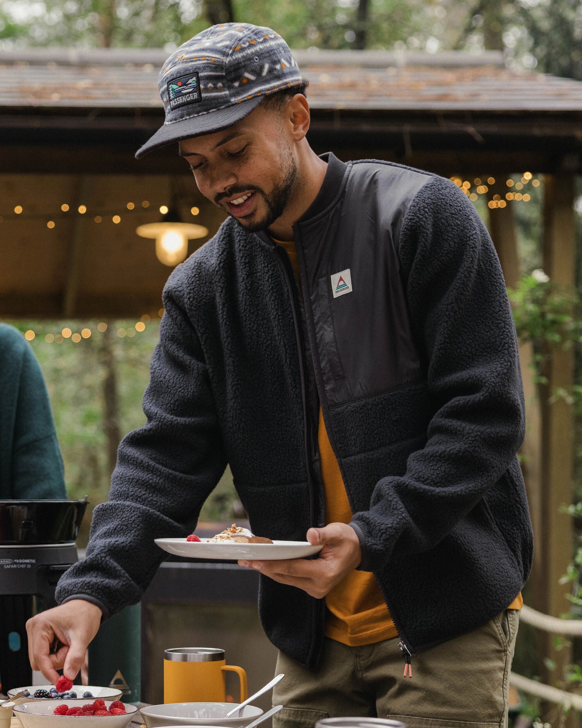 Reconnect Recycled Sherpa Fleece - Black - Lifestyle