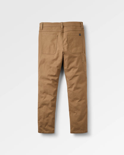 Vantage Cotton Canvas Trouser - Caramel - Flatlay