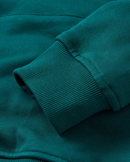 Yuca Organic Cotton Hoodie - Rain Forest - Flatlay