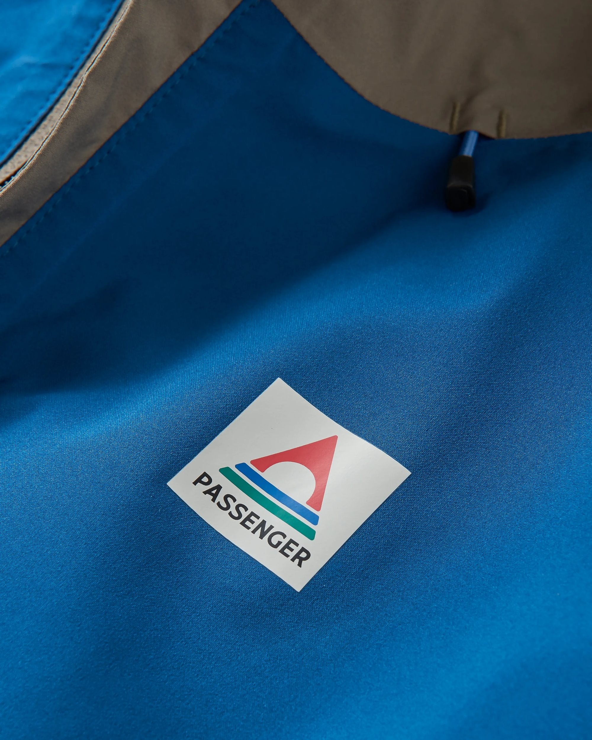 Downpour Recycled Waterproof Jacket - Tidal Blue/Arctic/Dusty Olive - Flatlay