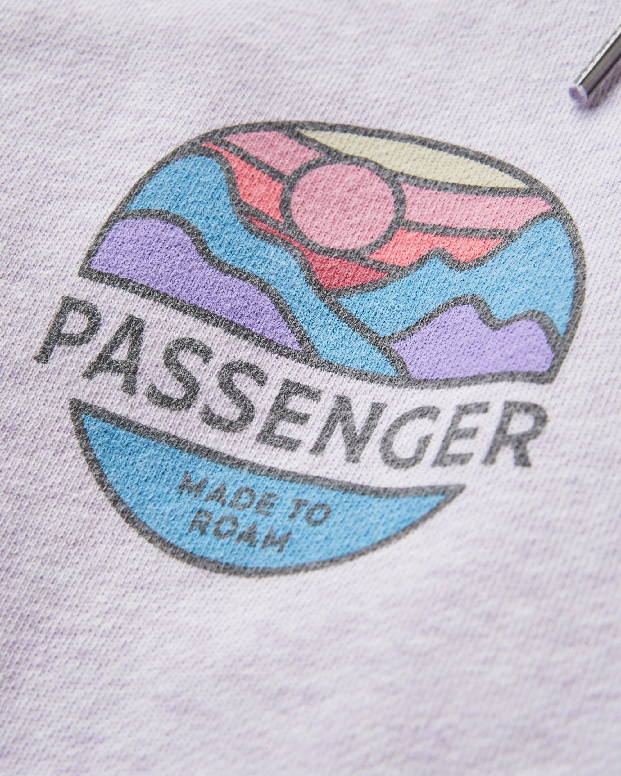 Laidback Organic Cotton Hoodie - Lilac Mist Marl - Flatlay