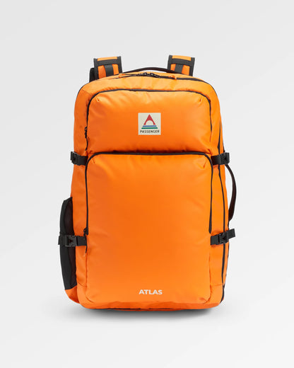 Atlas Recycled Backpack Duffel - Sunrise Orange - Flatlay